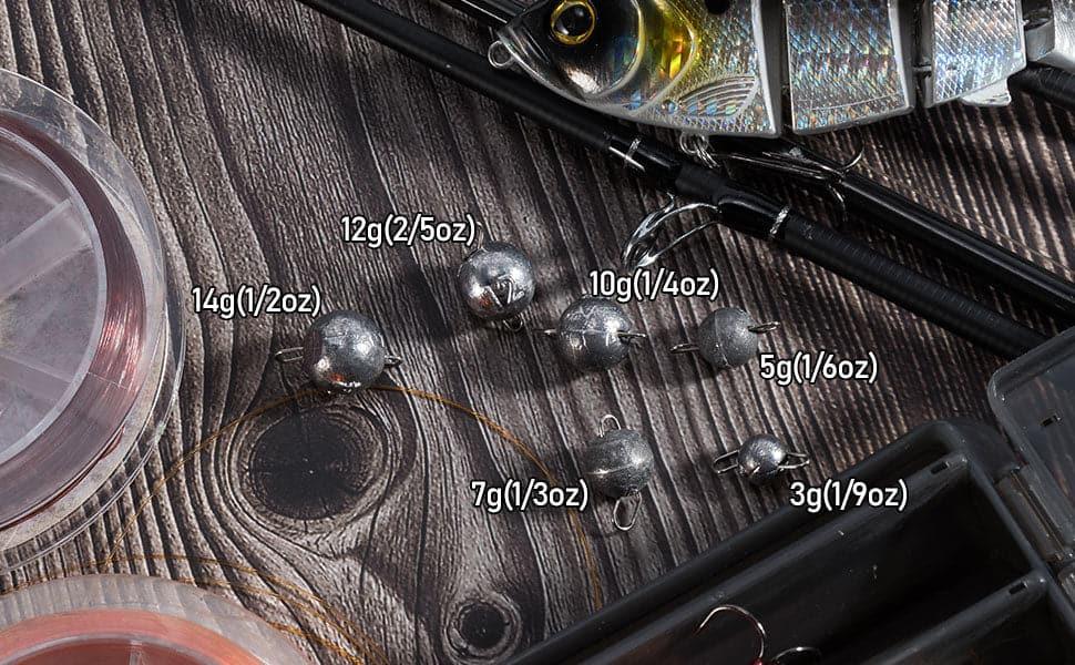 Dr.Fish 10pcs Fishing Weights Sinkers with Snaps  3/32-1//2oz - Dr.Fish Tackles
