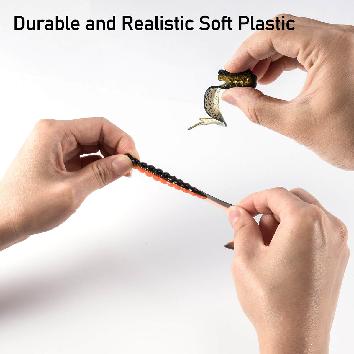 Dr.Fish Grub Soft Plastic Worm Baits 2''-3''