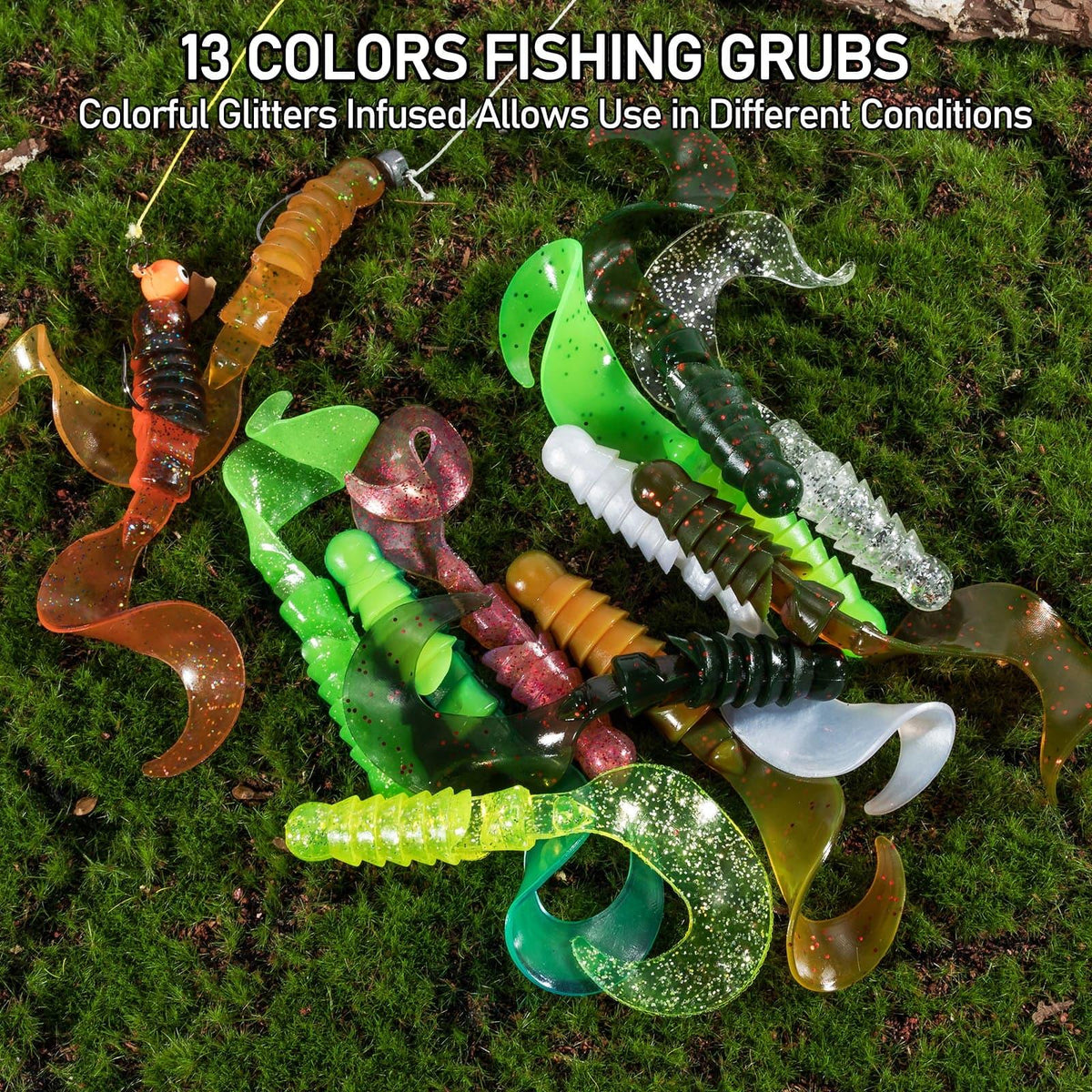 Dr.Fish 10pcs Worm Swimbaits Ribbon Tail  4-1/3‘â€?1/4oz - Dr.Fish Tackles