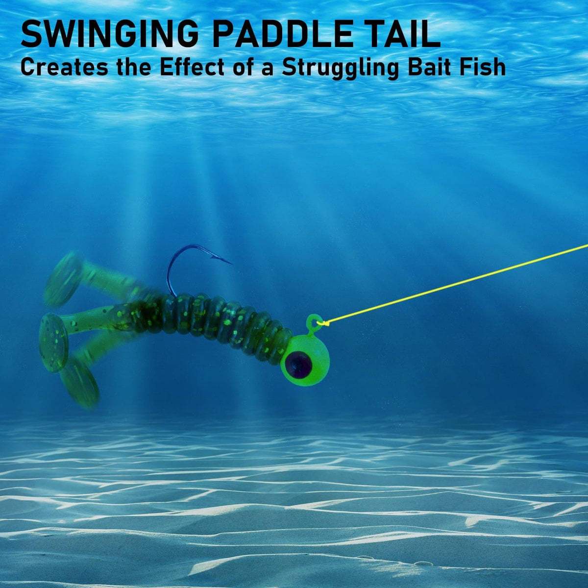 Dr.Fish 10 pcs Paddle Tail Soft Baits 1-1/2'' - Dr.Fish Tackles