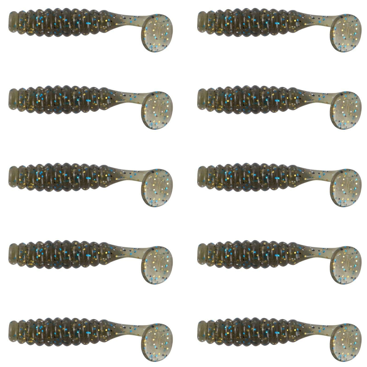 Dr.Fish 10 pcs Paddle Tail Soft Baits 1-1/2'' - Dr.Fish Tackles