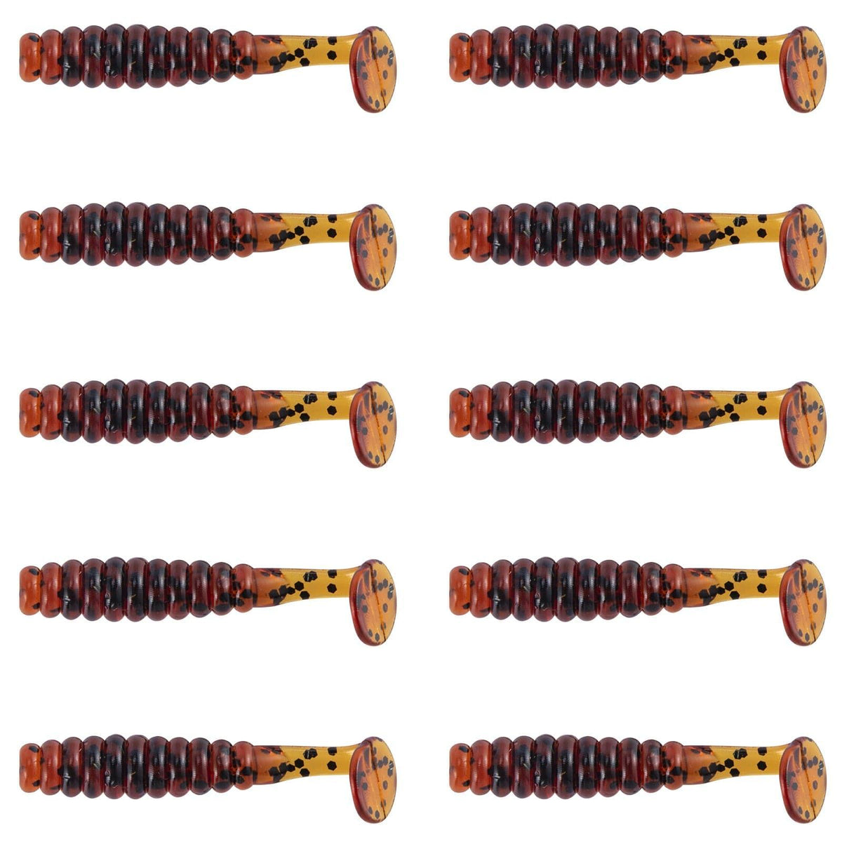 Dr.Fish 10 pcs Paddle Tail Soft Baits 1-1/2'' - Dr.Fish Tackles