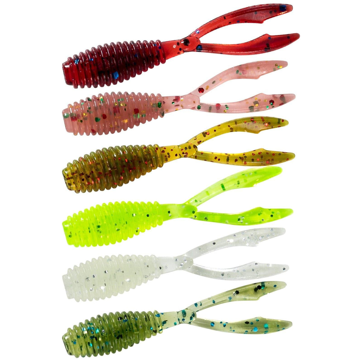 Dr.Fish 20 pcs Fork Tail Soft Baits 1.38'' - Dr.Fish Tackles