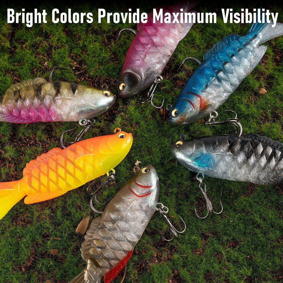 Dr.Fish 3pcs Walleye Pike Soft Swimbait  4‘â€?3/4oz - Dr.Fish Tackles