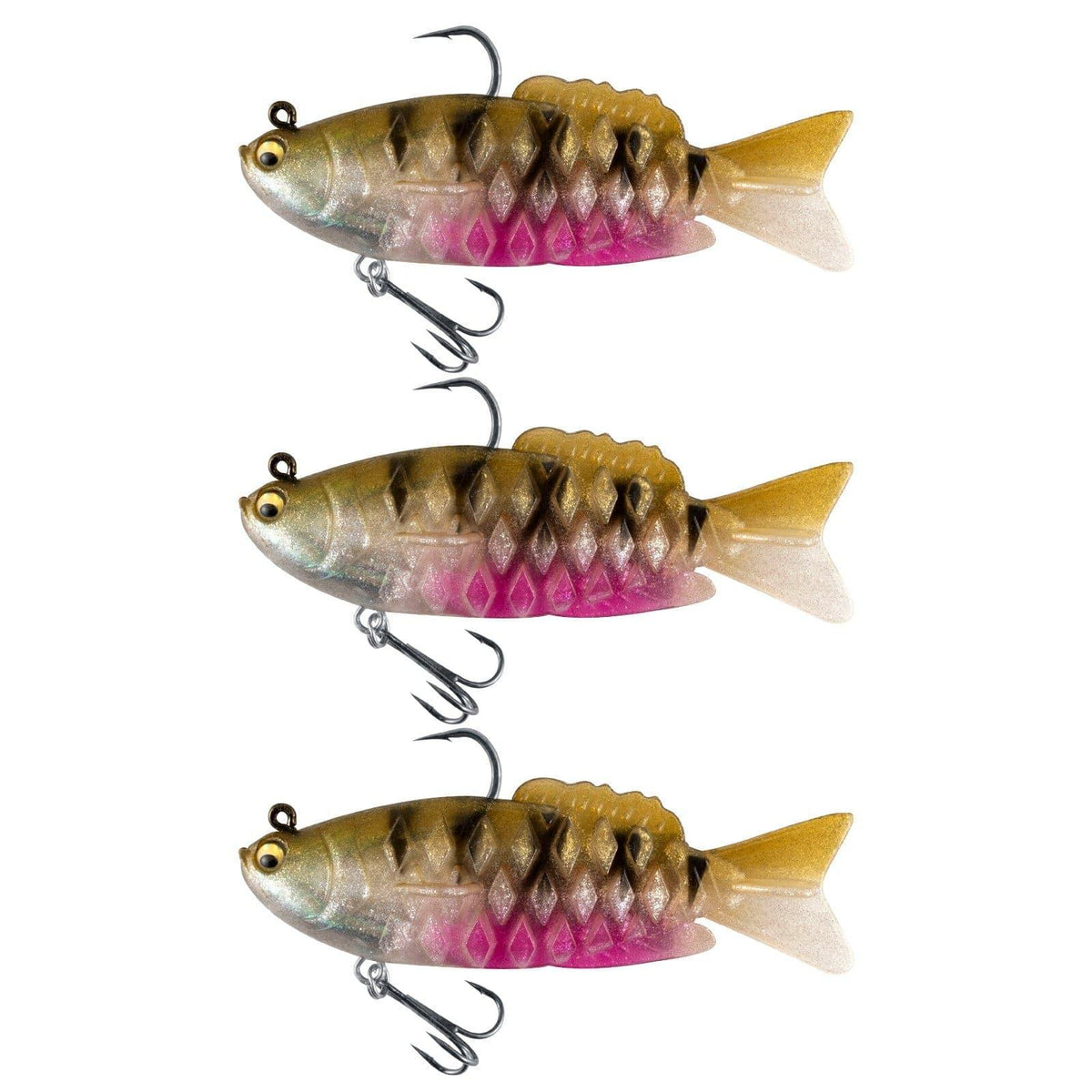 Dr.Fish 3pcs Walleye Pike Soft Swimbait  4‘â€?3/4oz - Dr.Fish Tackles