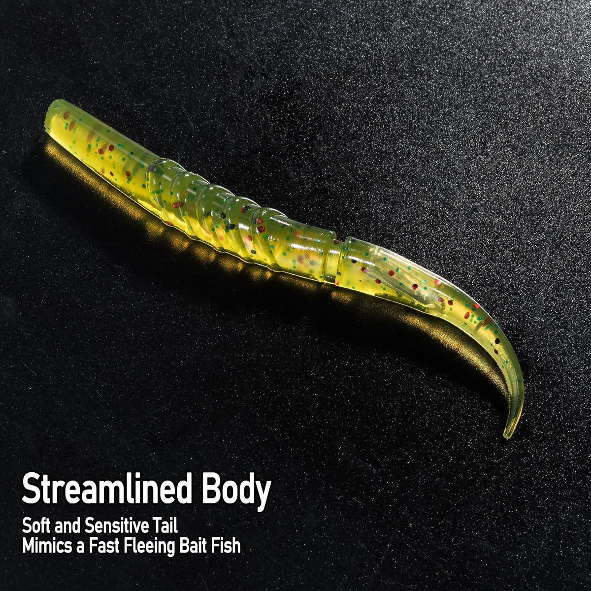 Dr.Fish 6pcs Worm Soft Plastic Baits 4.33'' 0.19oz - Dr.Fish Tackles