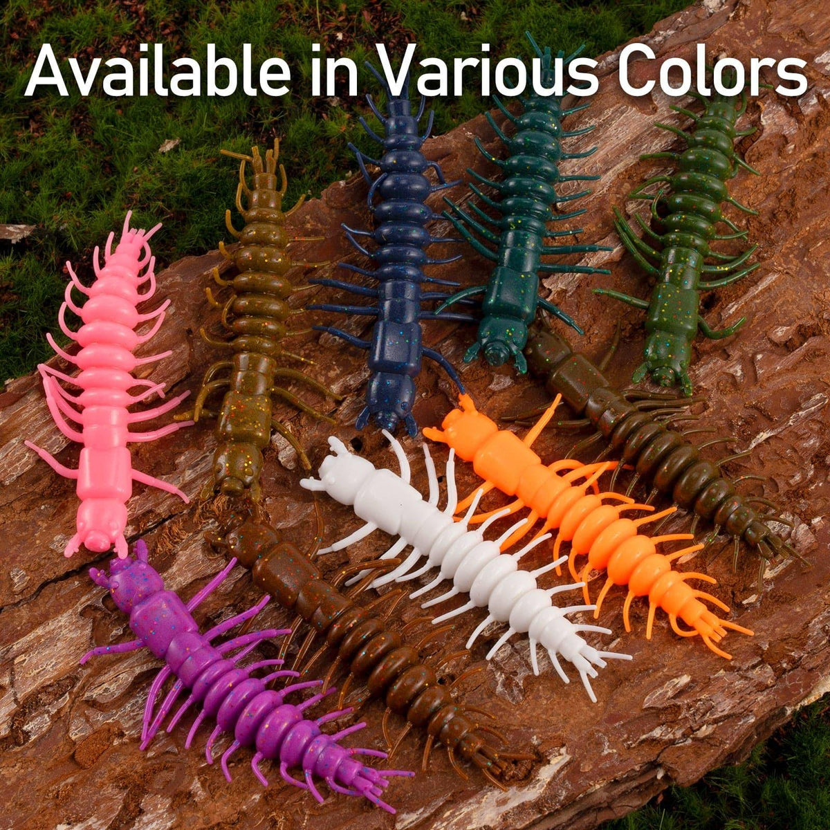 Dr.Fish 8pcs Hellgrammite Plastic Soft Worm Lure 3'' - Dr.Fish Tackles