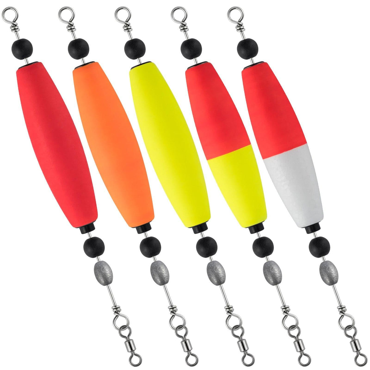Dr.Fish 5pcs Catfish Float Rigs Fishing Bobbers Rattling 2.5“3” - Dr.Fish Tackles