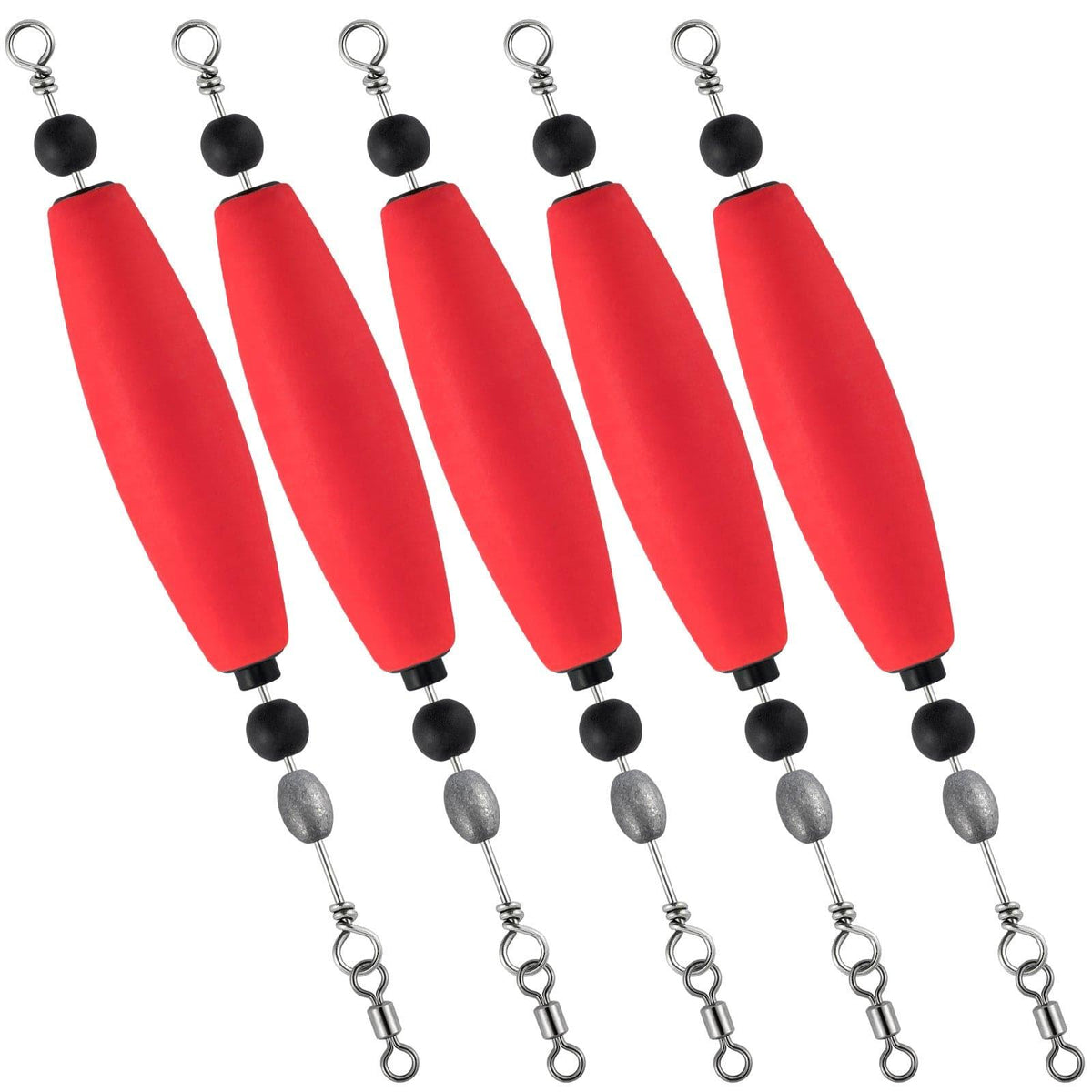 Dr.Fish 5pcs Catfish Float Rigs Fishing Bobbers Rattling 2.5“3” - Dr.Fish Tackles