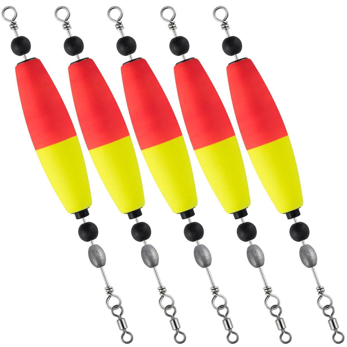 Dr.Fish 5pcs Catfish Float Rigs Fishing Bobbers Rattling 2.5“3” - Dr.Fish Tackles
