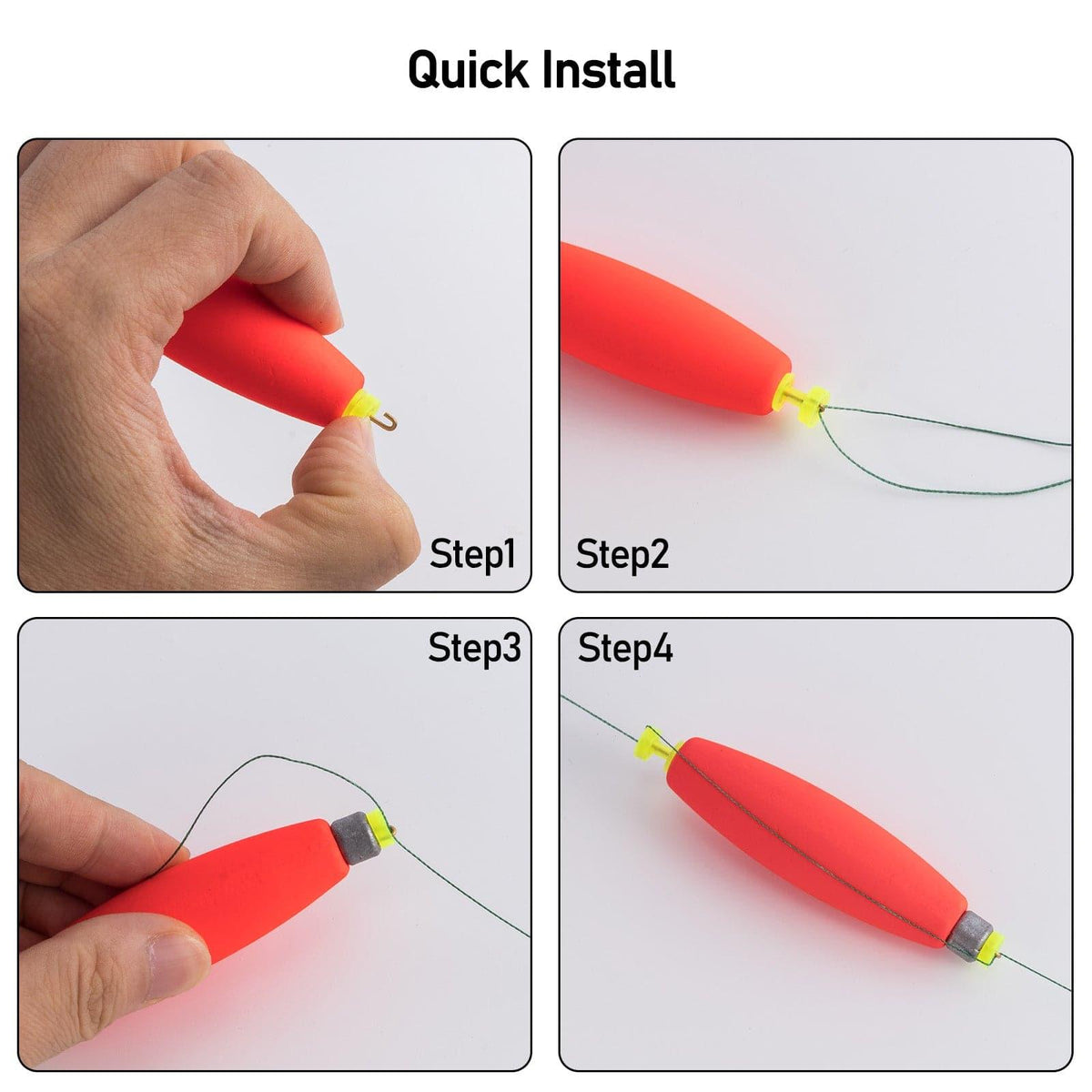 Dr.Fish 10pcs Cigar Shape Fishing Float 3/32-3/10oz,2-3.8'' - Dr.Fish Tackles