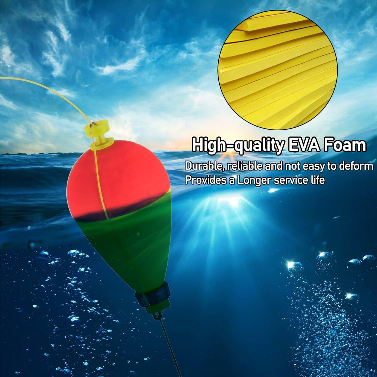 Dr.Fish 10pcs Pear Shape Fishing Float  7/32-1/3oz - Dr.Fish Tackles