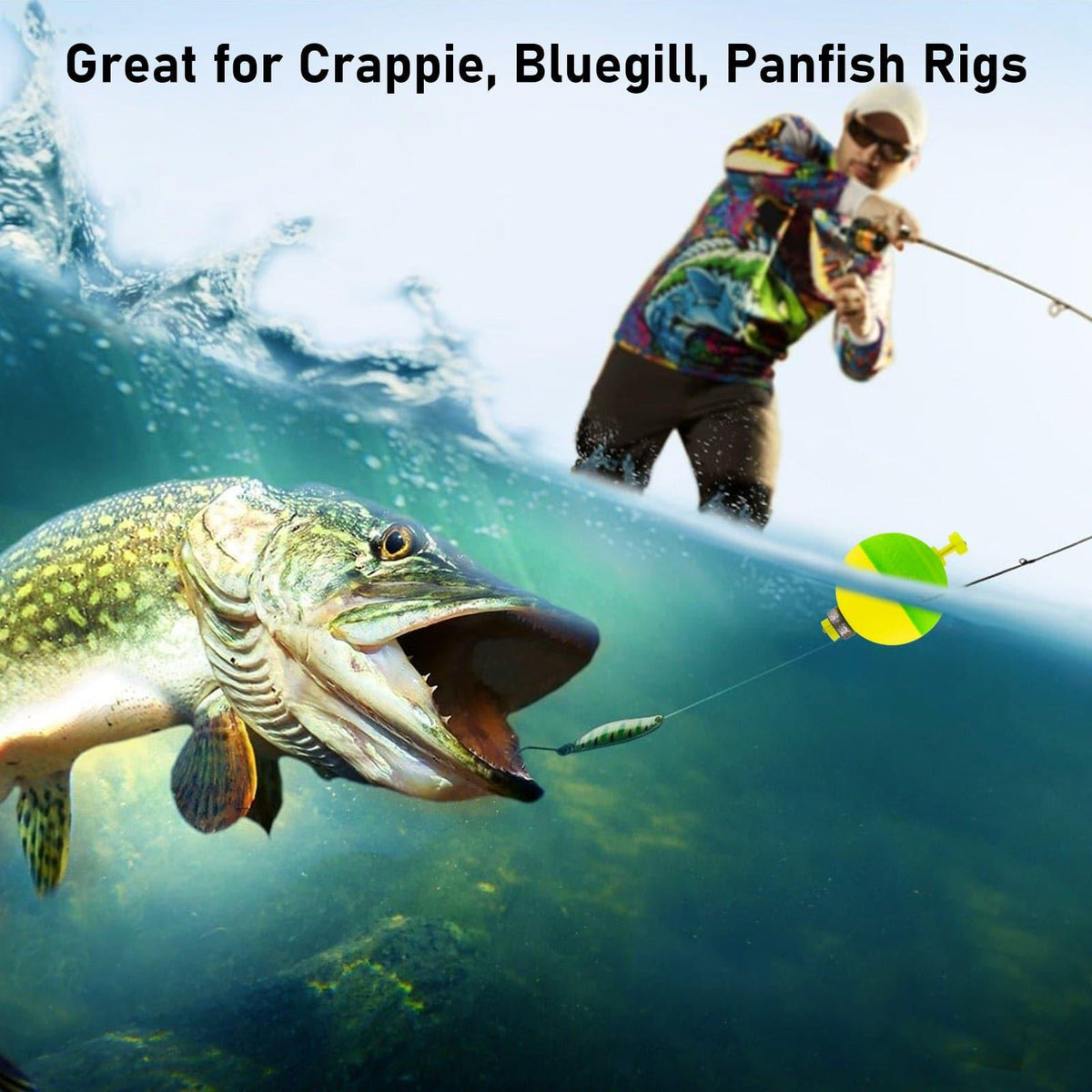 Dr.Fish 10pcs Fishing Weighted Bobbers Egg Floats 1/6-3/8oz - Dr.Fish Tackles