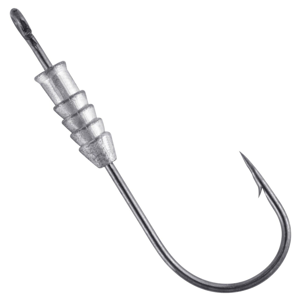 Dr.Fish 20pcs Fishing Weighted Worm Hooks 2/0-6/0
