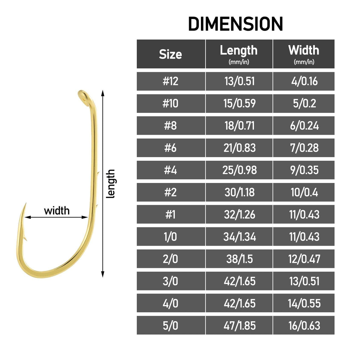 Dr.Fish  100pcs Baitholder Golden  Hooks  #1to5/0 - Dr.Fish Tackles