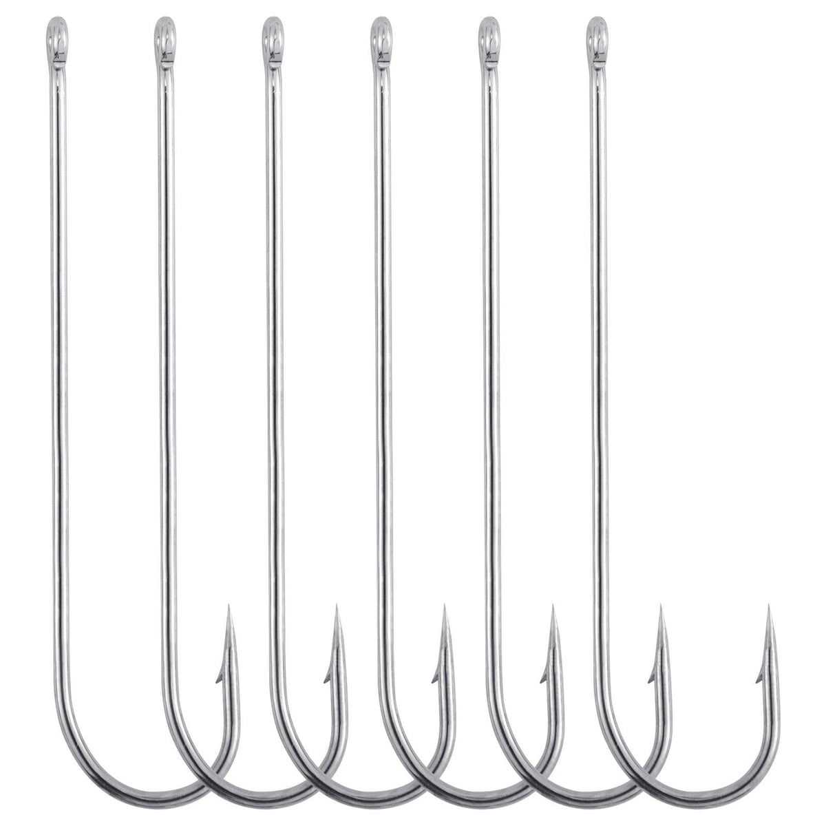 Dr.fish 100pcs Aberdeen Hooks  Offset Hooks #12-3/0 - Dr.Fish Tackles