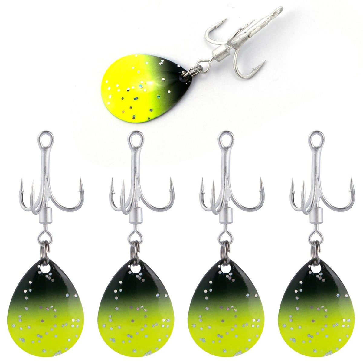 Dr.Fish10pcs Fishing Blade Spinner Hooks Fishing Lures - Dr.Fish Tackles