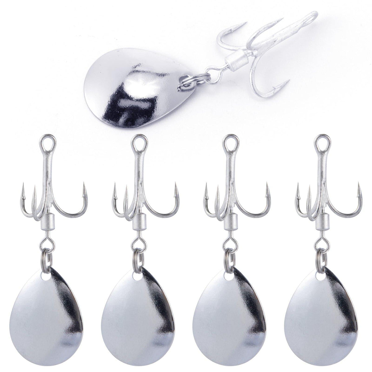 Dr.Fish10pcs Fishing Blade Spinner Hooks Fishing Lures - Dr.Fish Tackles