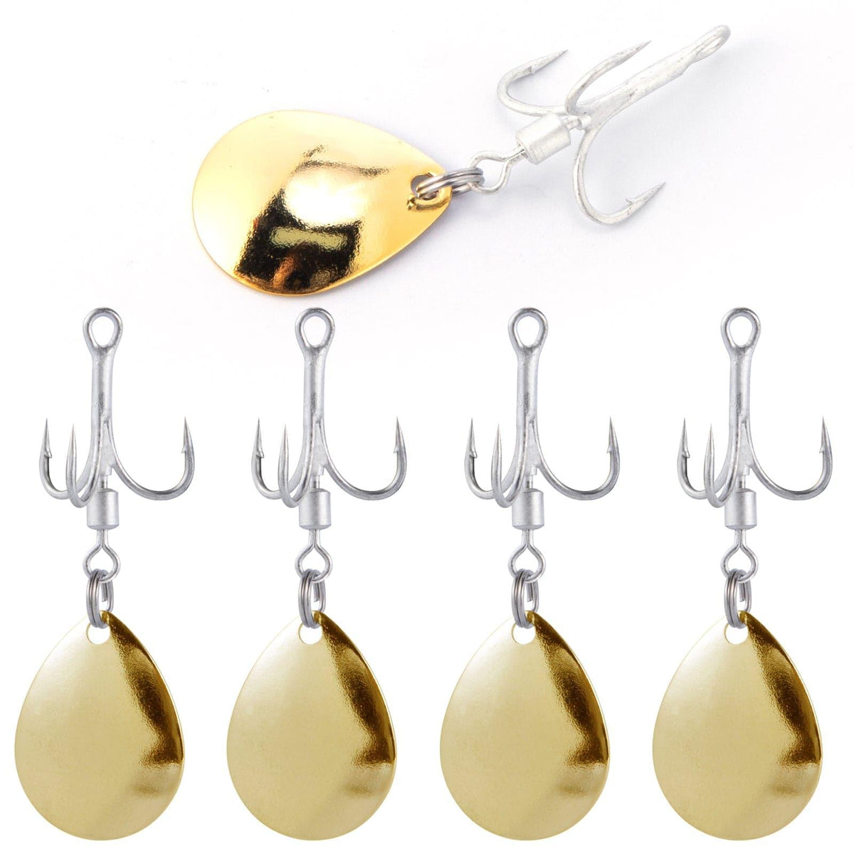 Dr.Fish10pcs Fishing Blade Spinner Hooks Fishing Lures - Dr.Fish Tackles