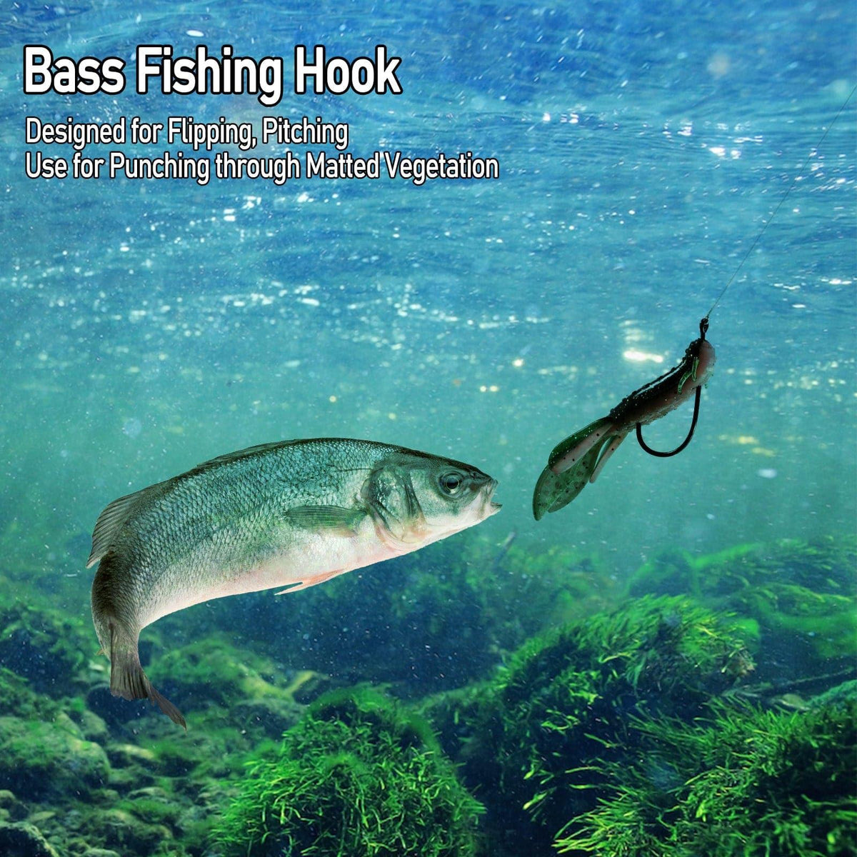 Dr.Fish 20pcs Flipping Hooks 2/0# to 4/0# - Dr.Fish Tackles