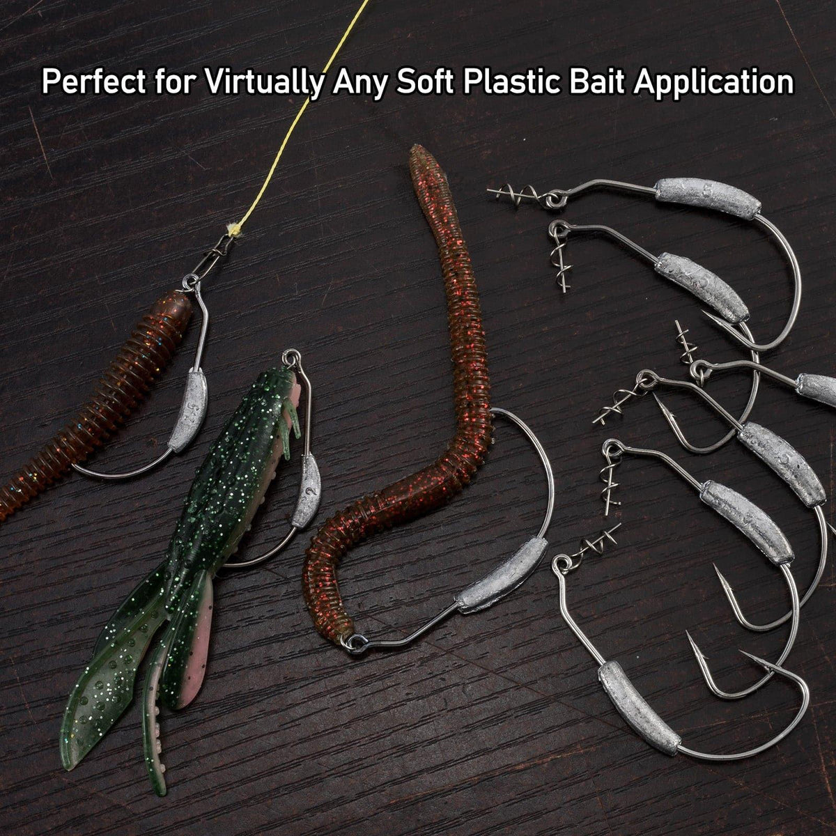 Dr.Fish 20pcs Weighted Swimbait Hook 1/6-1/4oz - Dr.Fish Tackles