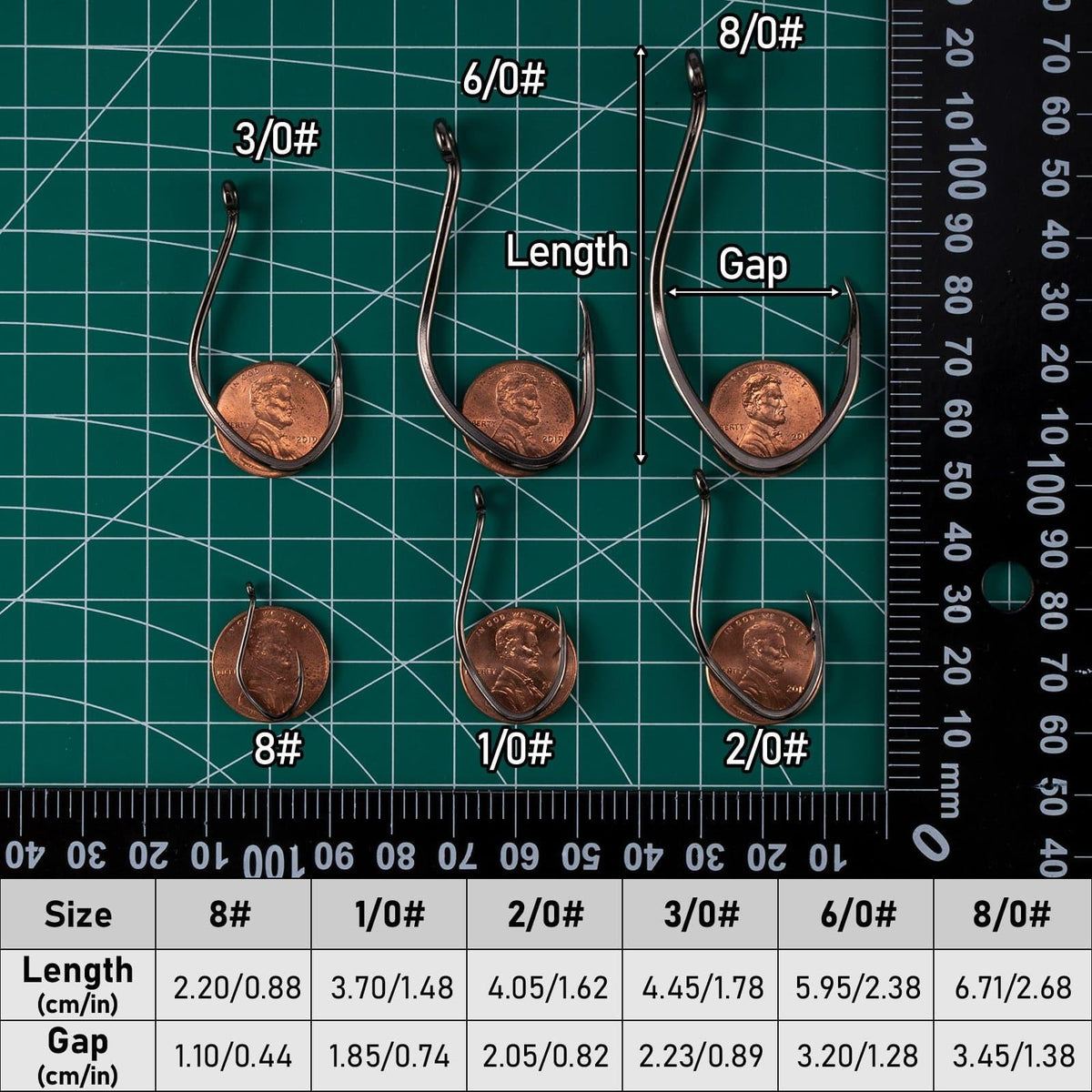 Dr.Fish 50pcs Octopus Beak Offset Hooks 8/0#-8# - Dr.Fish Tackles