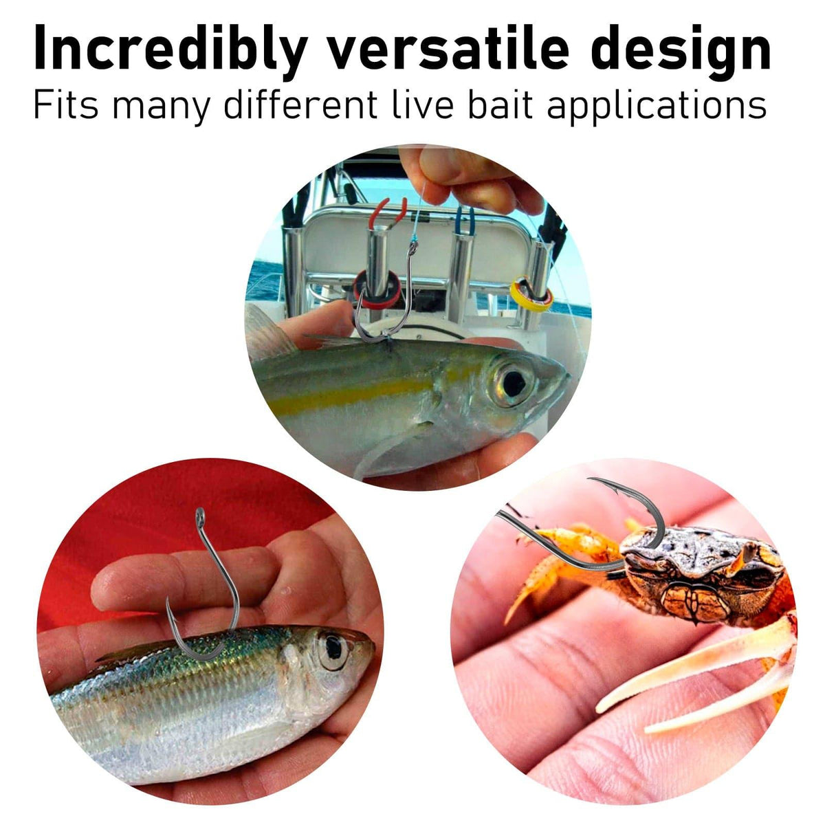 Dr.Fish 50pcs Octopus Beak Offset Hooks 8/0#-8# - Dr.Fish Tackles