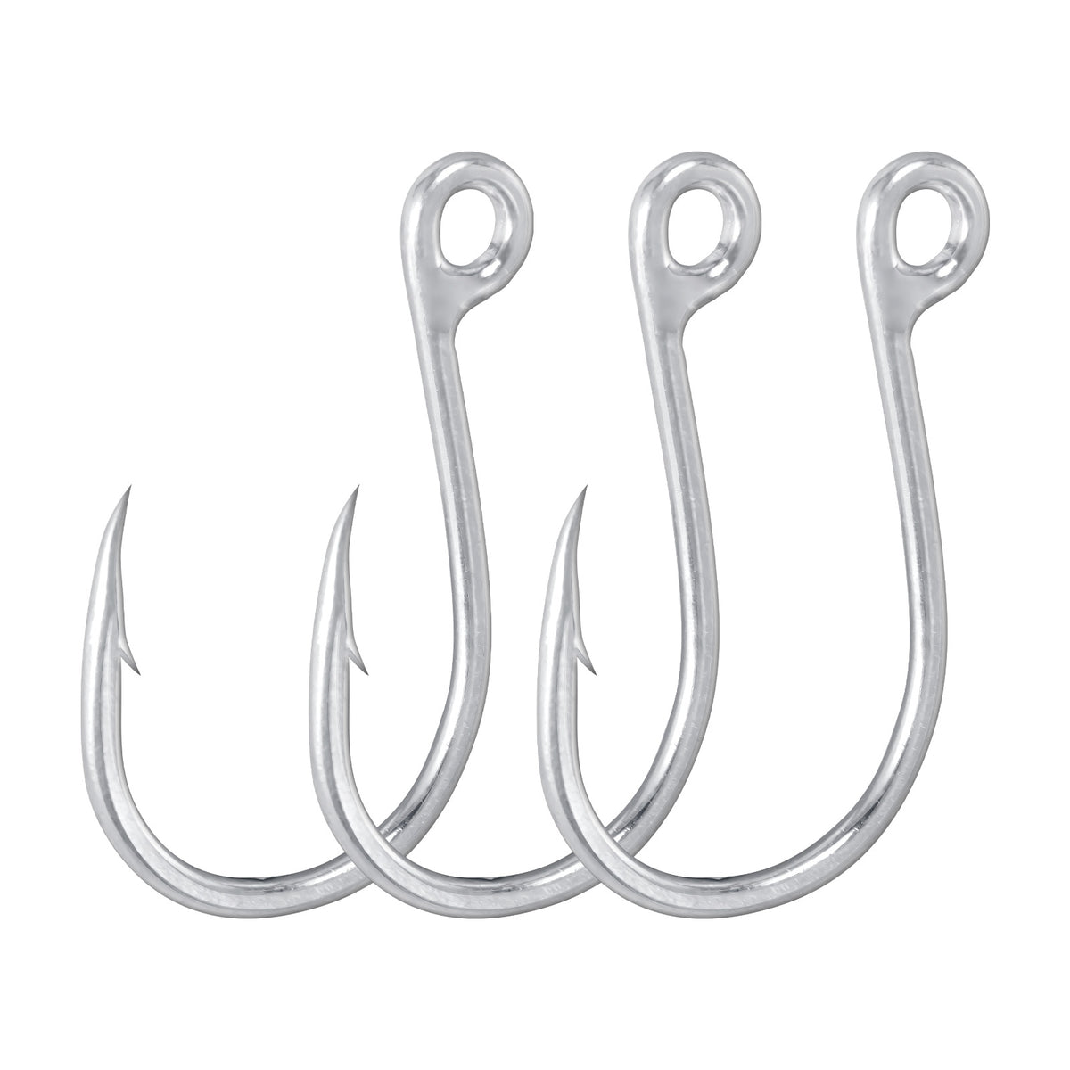 Dr.Fish 10-Pack Inline Single Hook Welded Eye