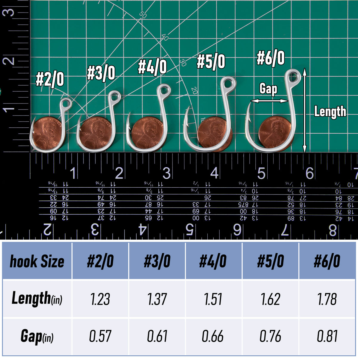 Dr.Fish 10-Pack Inline Single Hook Welded Eye