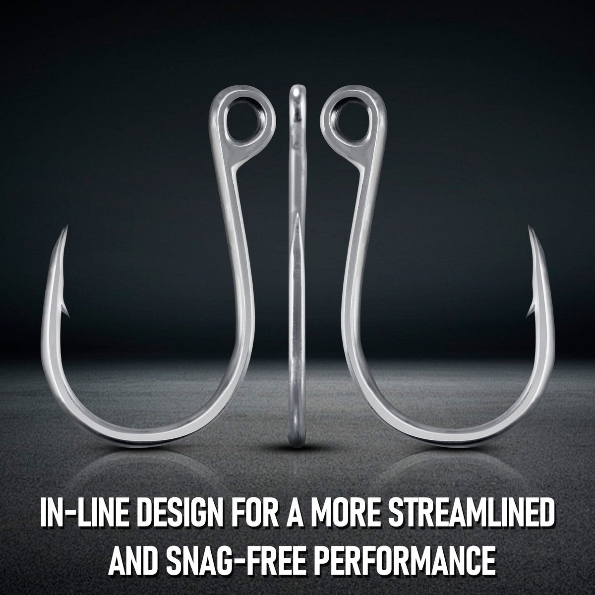 Dr.Fish 10-Pack Inline Single Hook Welded Eye