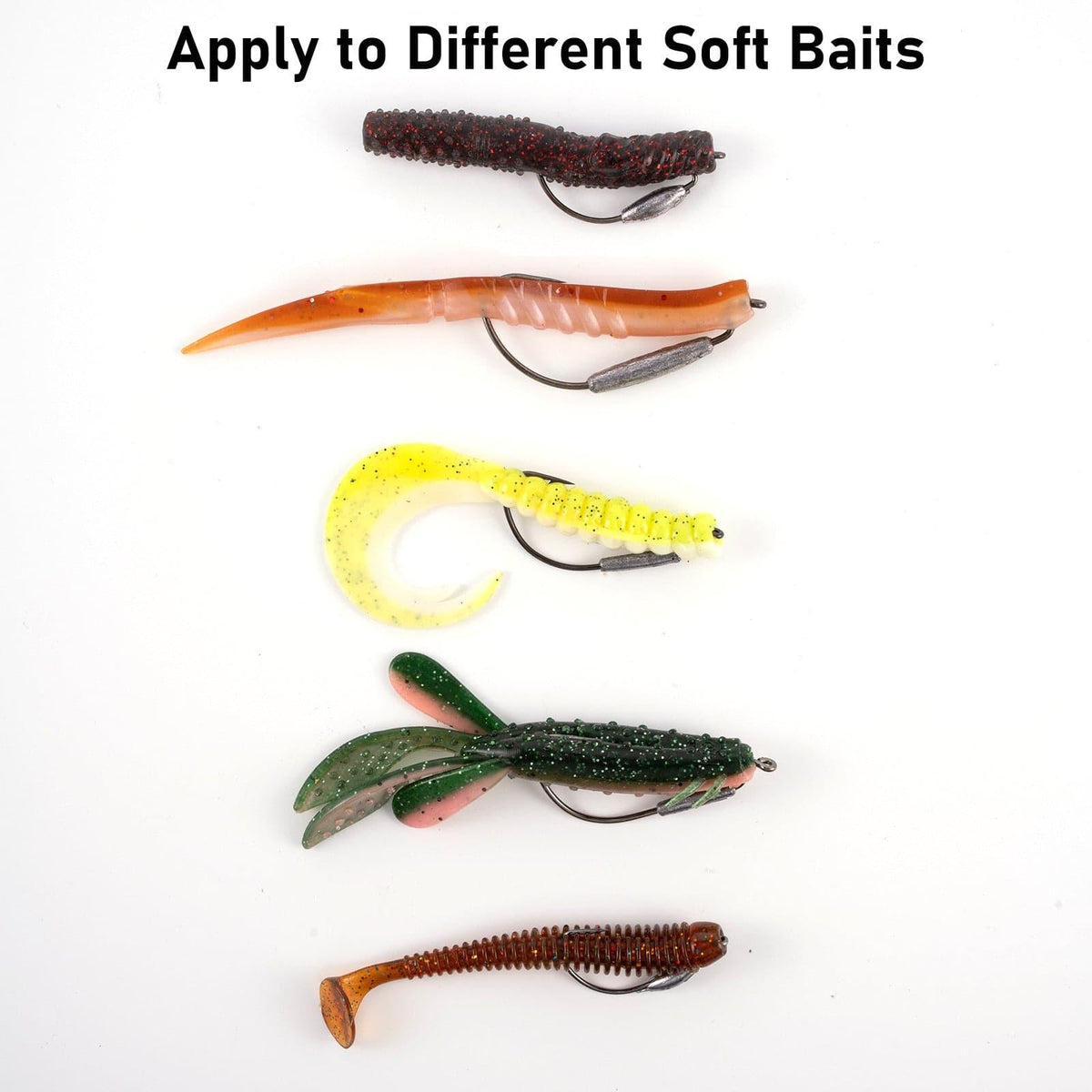 Dr.Fish 15pcs Weighted EWG Hooks 1#-5/0 - Dr.Fish Tackles