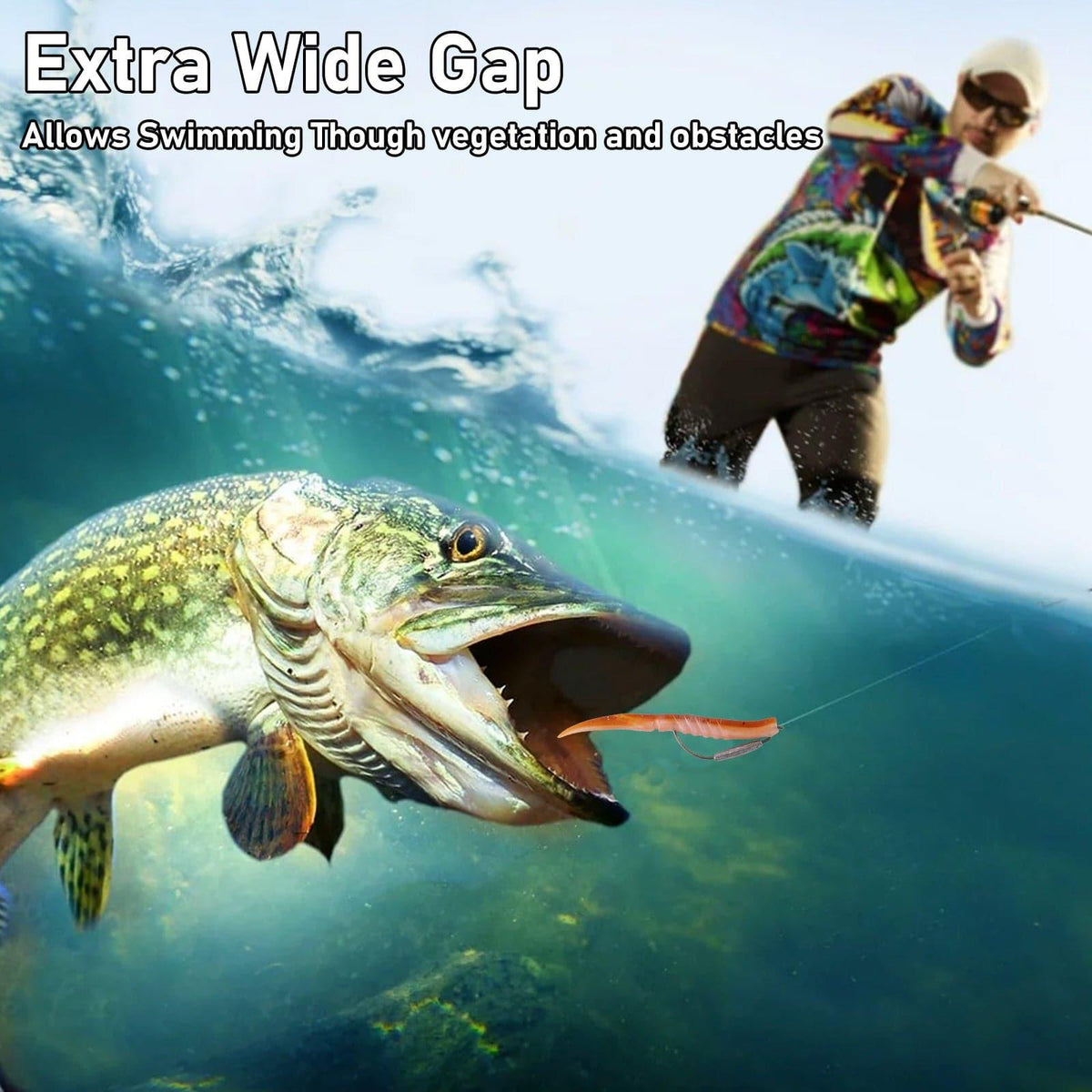 Dr.Fish 15pcs Weighted EWG Hooks 1#-5/0 - Dr.Fish Tackles