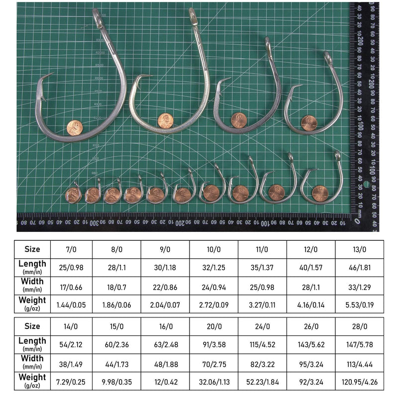 Dr.Fish Heavy Duty In-Line Hook 6/0-28/0 - Dr.Fish Tackles