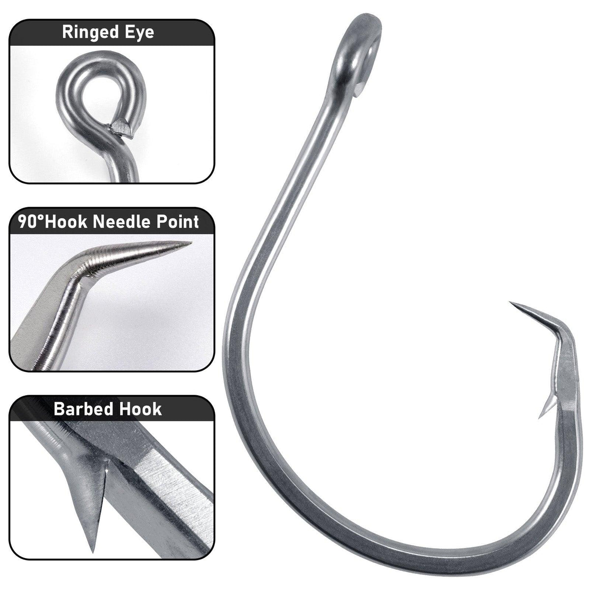 Dr.Fish Heavy Duty In-Line Hook 6/0-28/0 - Dr.Fish Tackles