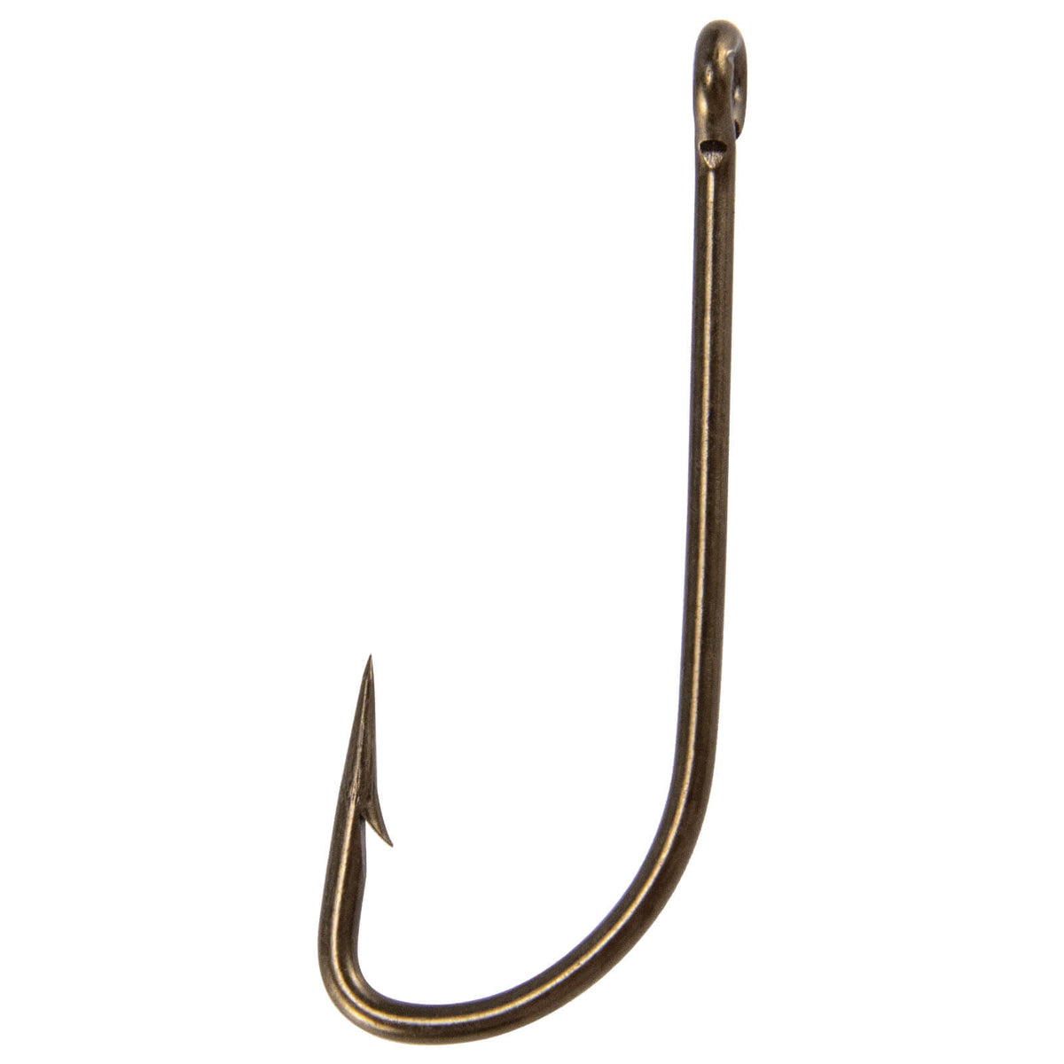 Dr.Fish 100pcs Plain Shank Bronze Classic Hooks #1/0-#10