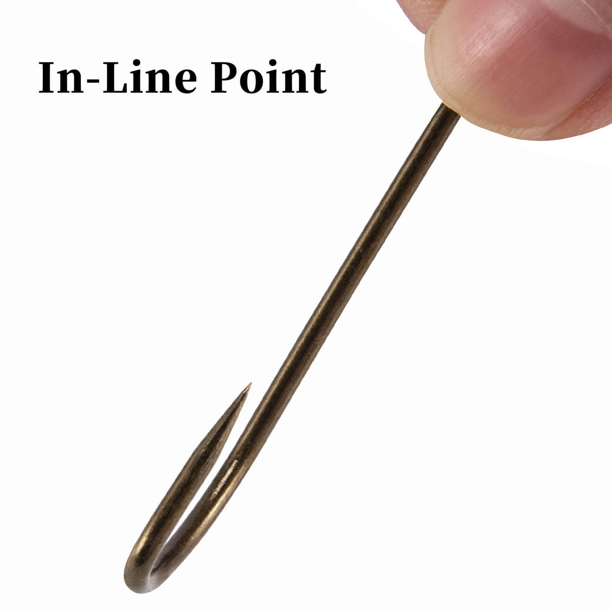 Dr.Fish 100pcs Plain Shank Bronze Classic Hooks #1/0-#10