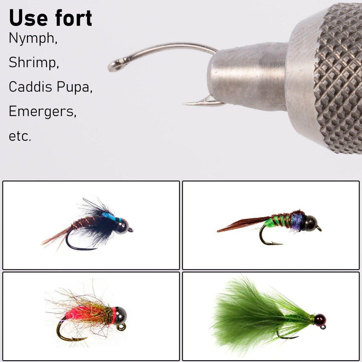 Dr.Fish 100pcs  Gold/Silver Fly Tying HooK #12-#22 - Dr.Fish Tackles