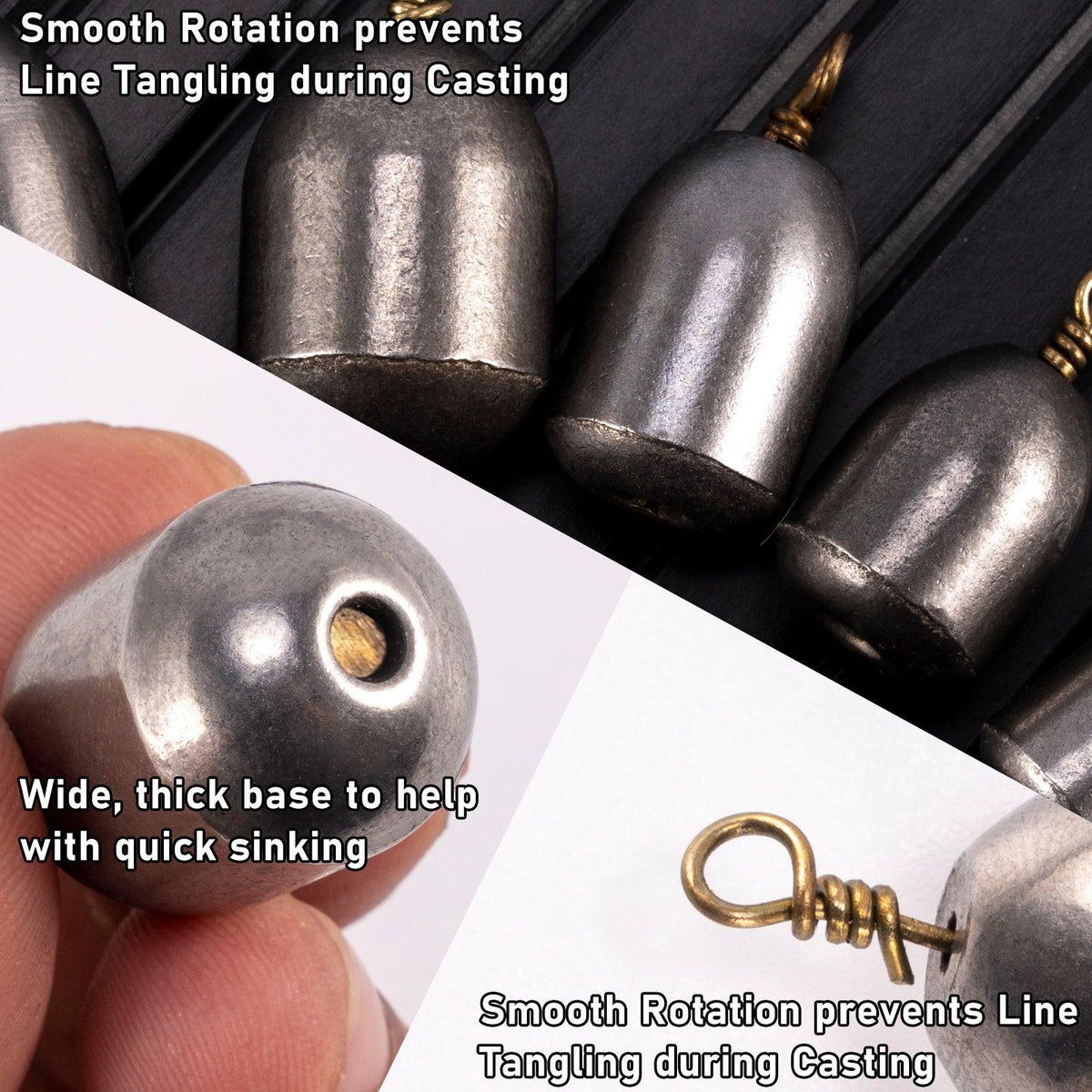 Dr.Fish 10/20pcs Bulk Iron Fishing Weight 3.5g-28g - Dr.Fish Tackles