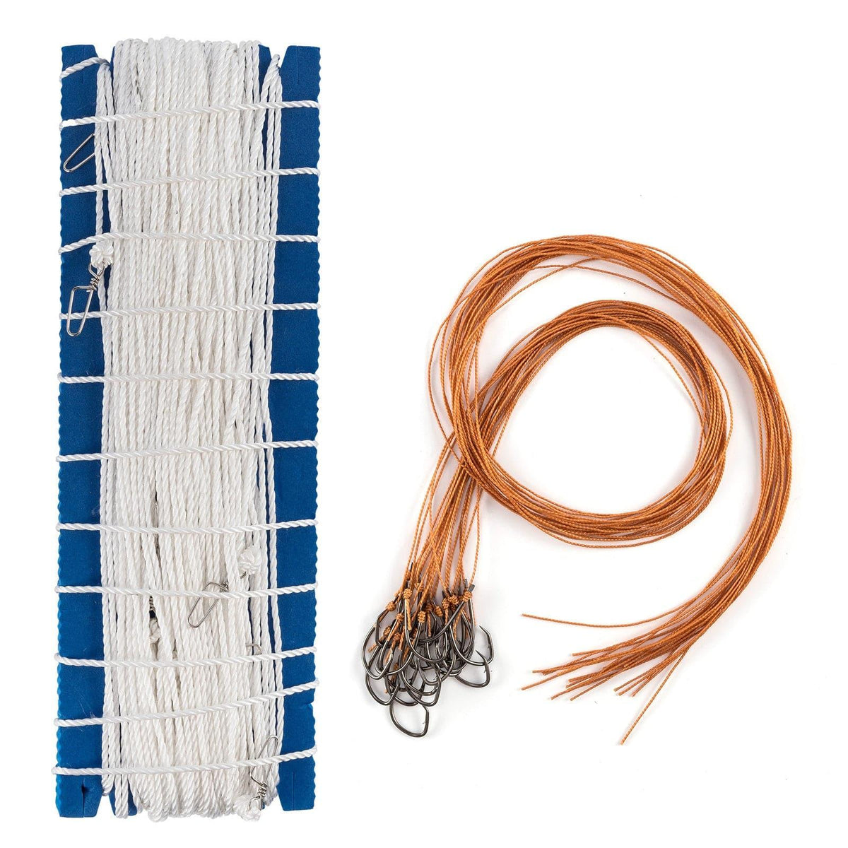 Dr.Fish 30/90M Trotline Fishing Set up Twine Pre-rigged Snaps Leader Hooks Dropline - Dr.Fish Tackles