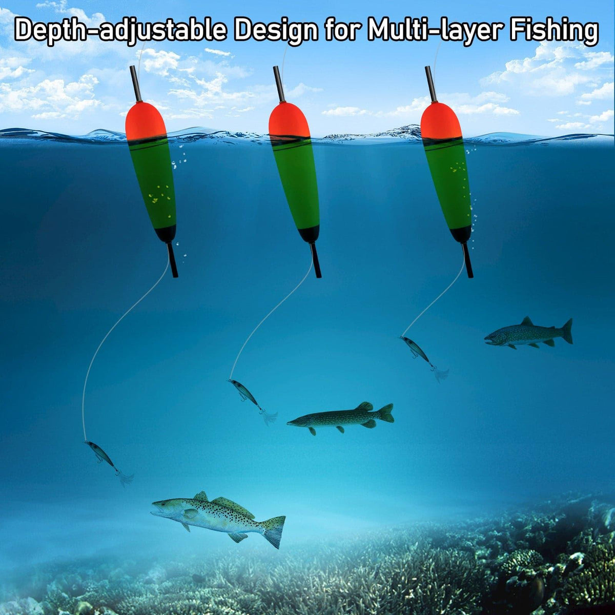 Dr.Fish EVA Foam Fishing Slider Floats 1.06-4.23oz - Dr.Fish Tackles