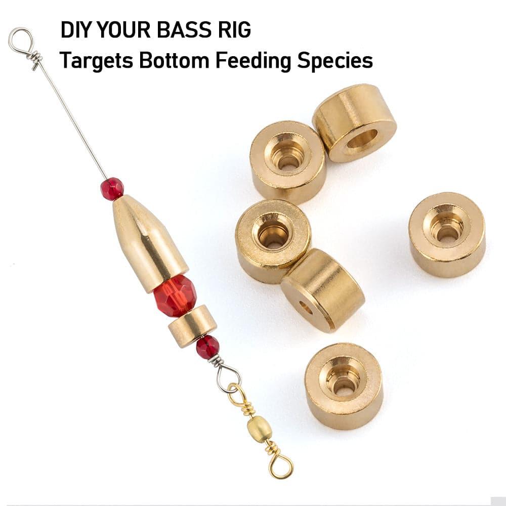 Dr.Fish 50pcs Brass Weights Sinkers 1/40oz - Dr.Fish Tackles