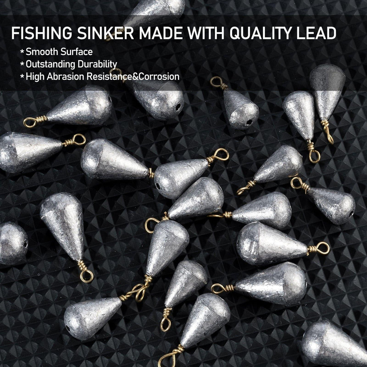 Dr.Fish 30 pcs Drop Shot Weights 3/16oz-1oz - Dr.Fish Tackles