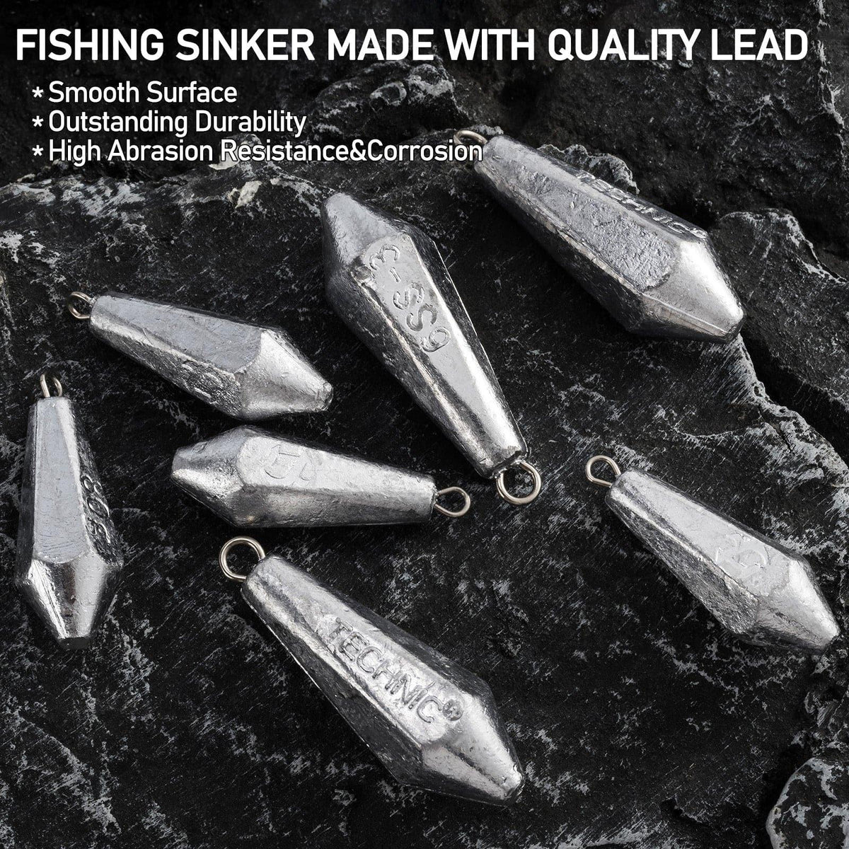 Dr.Fish 2/5/10/20pcs  Drop Shot Fishing Hexagonal Weights - Dr.Fish Tackles