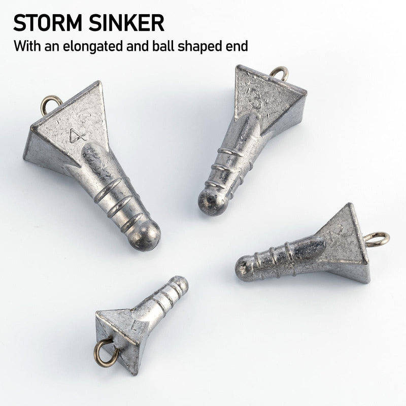 Dr.Fish 5pcs Storm Sinkers1 to 4oz - Dr.Fish Tackles