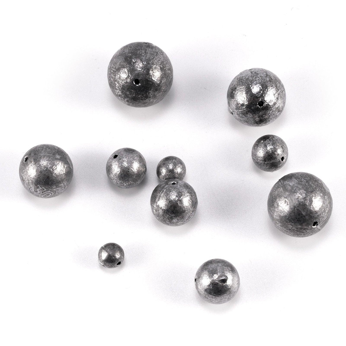 Dr.Fish 12pcs Bulk Ball Sinker Drilled In-line Weight  3-54g - Dr.Fish Tackles