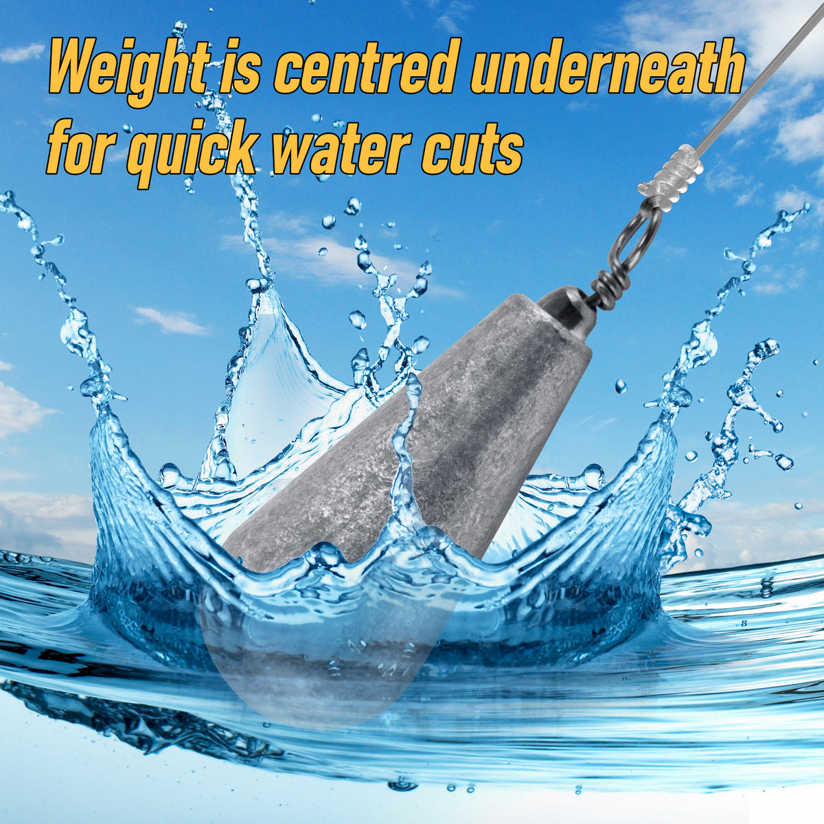 Dr.Fish 10pcs Fishing Pear Weight Sets 5g-100g