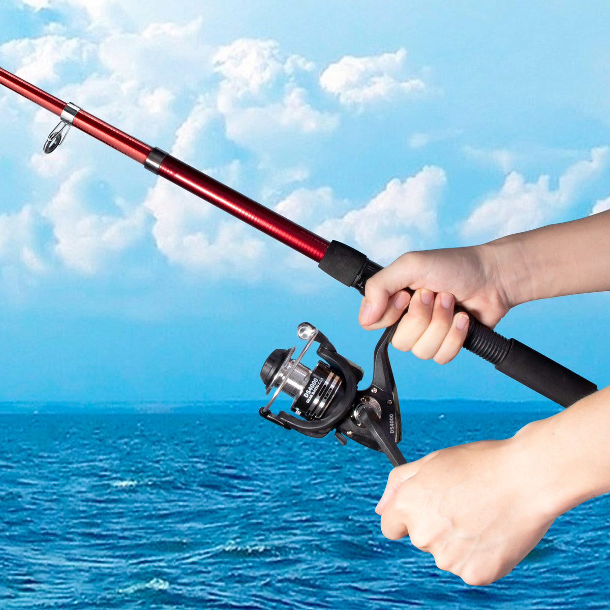 Dr.Fish Sea Fishing Rod Reel Combo Telescopic Rod 4000 Spinning Reel Combo Set