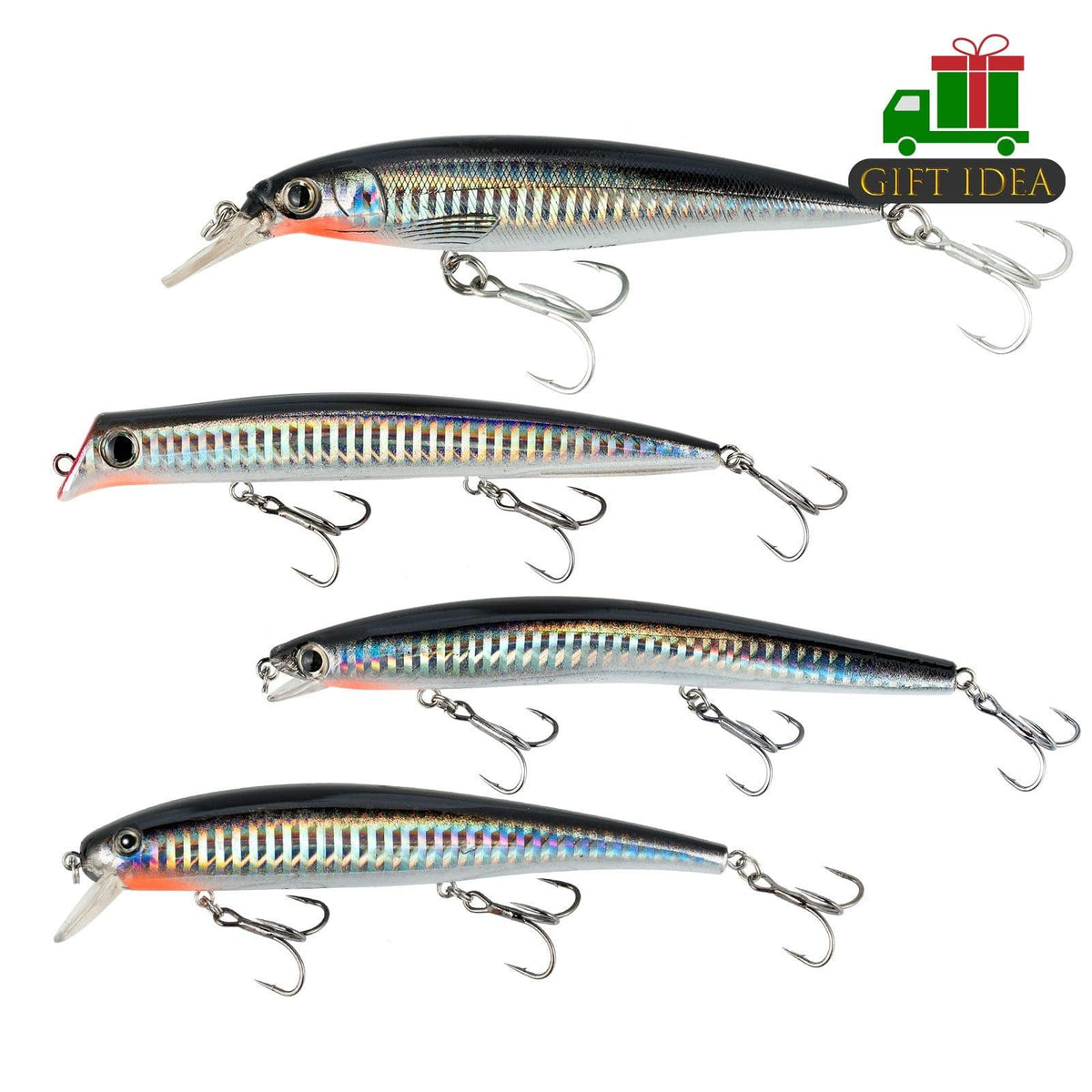 Dr.Fish 4pcs Minnow Lures Kit - Dr.Fish Tackles