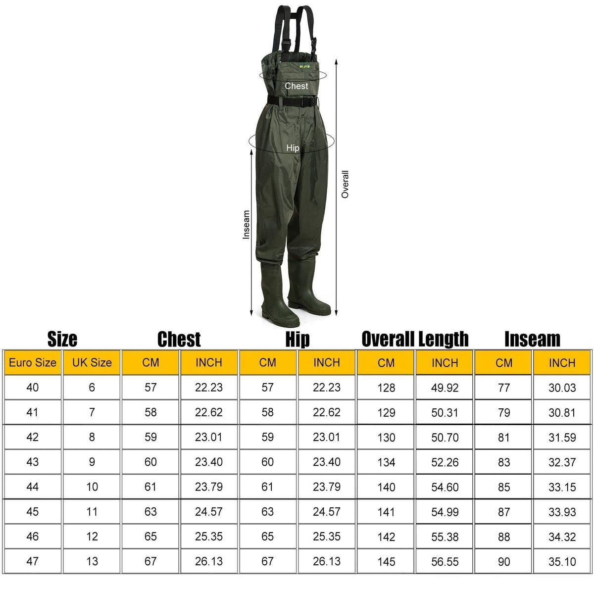 Dr.Fish PVC Chest Fishing Wader - Dr.Fish Tackles