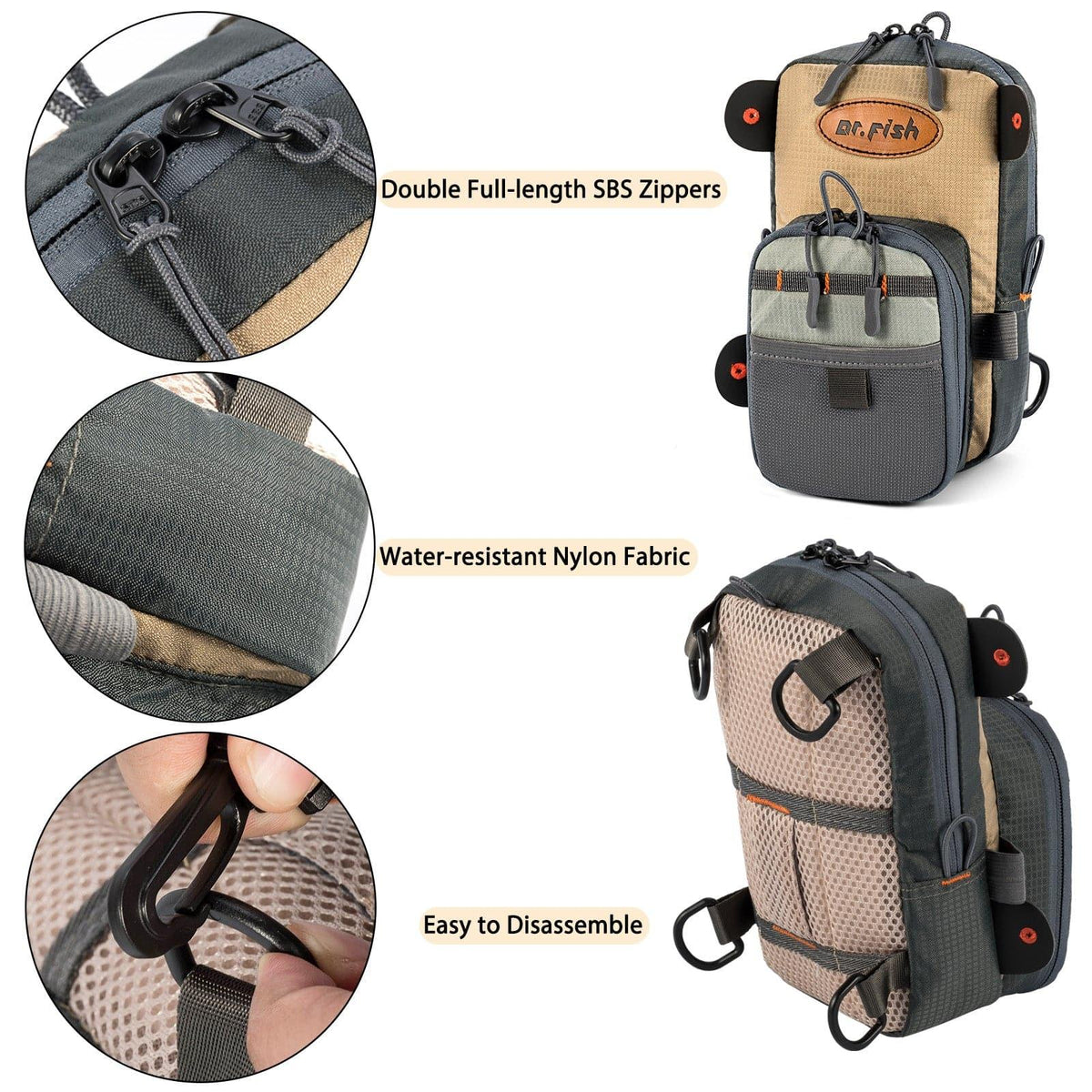 Dr.Fish Fly Fishing Chest Bag Crossbody - Dr.Fish Tackles
